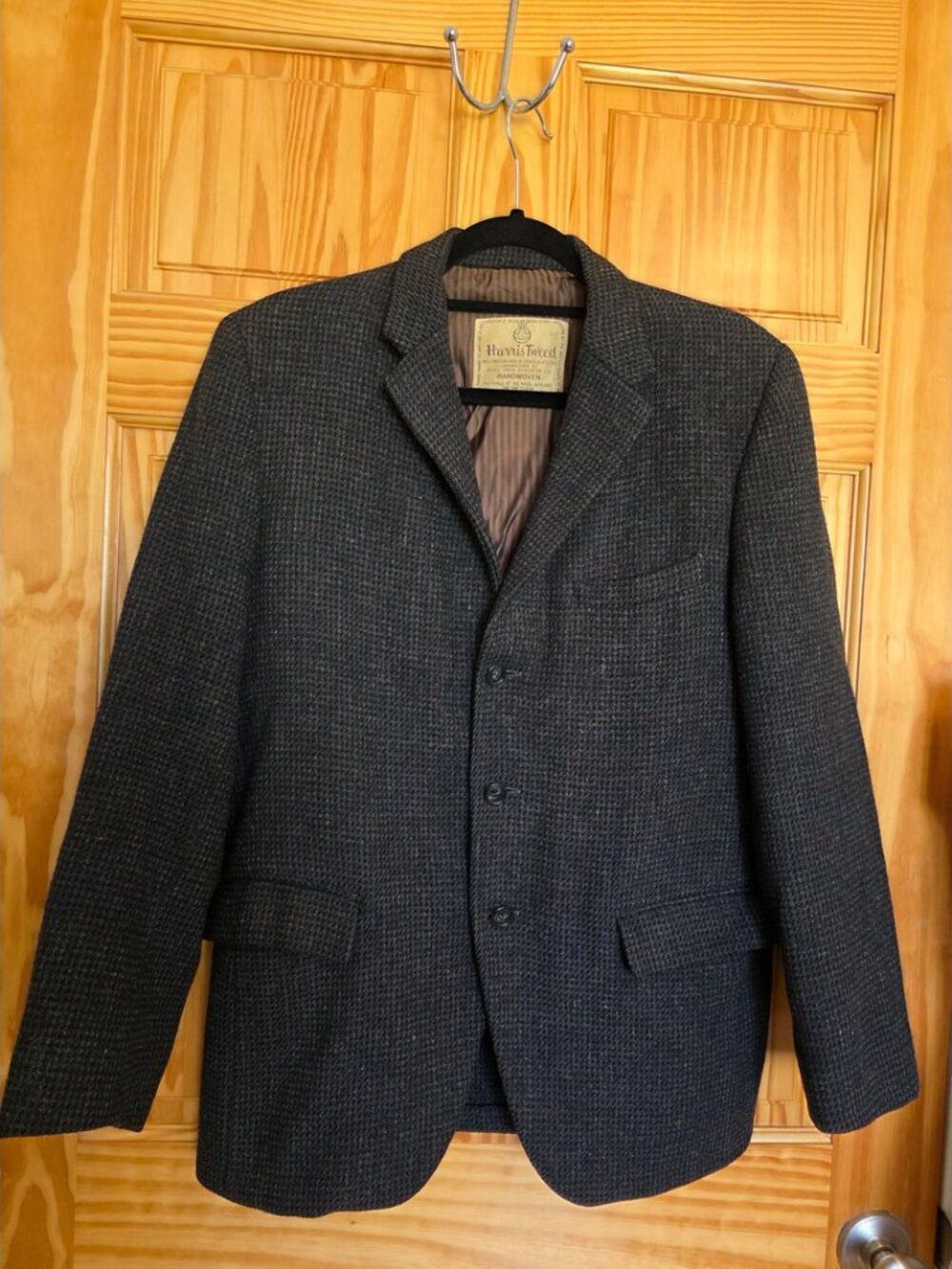 Vintage Harris Tweed 100% Scottish Wool Handwoven Suit Jacket